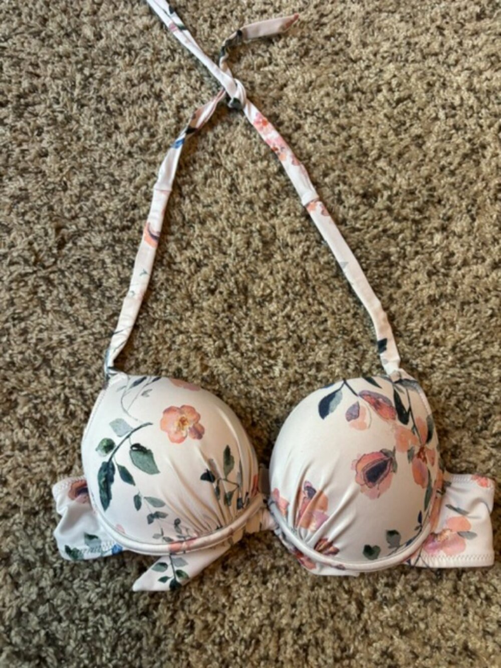 H&M push up floral bikini top 34B